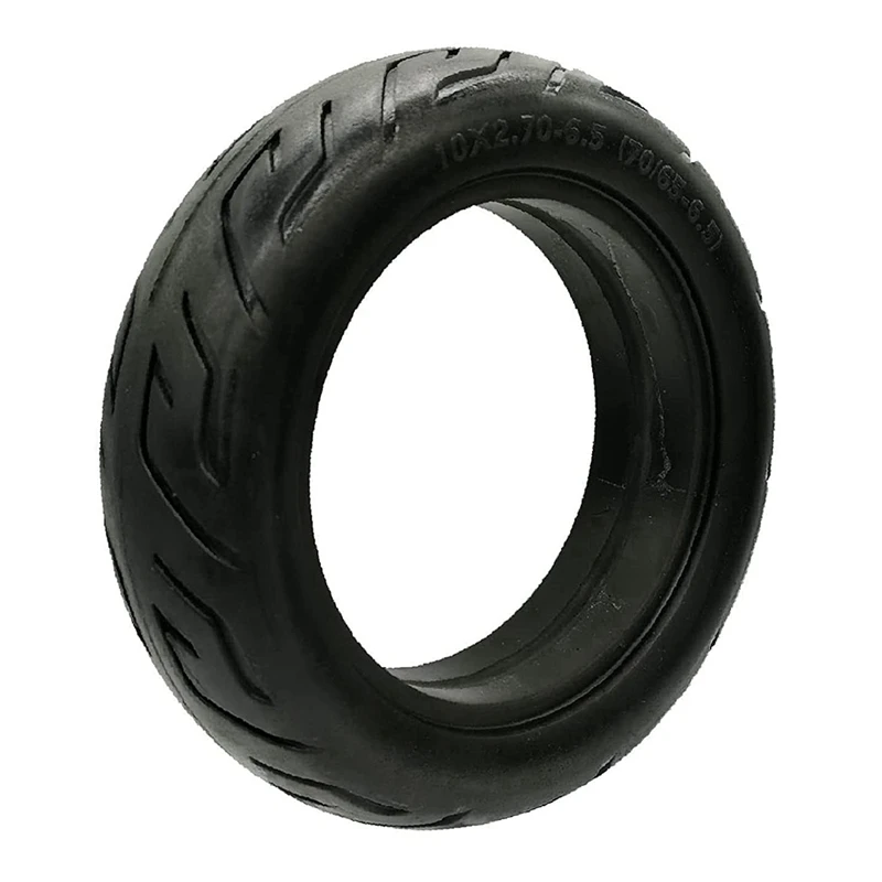 

Solid Tire 10 Inch, 10X2.70-6.5 70/65-6.5 Scooter Airless Puncture-Proof Design Explosion-Proof Solid Rubber Tires