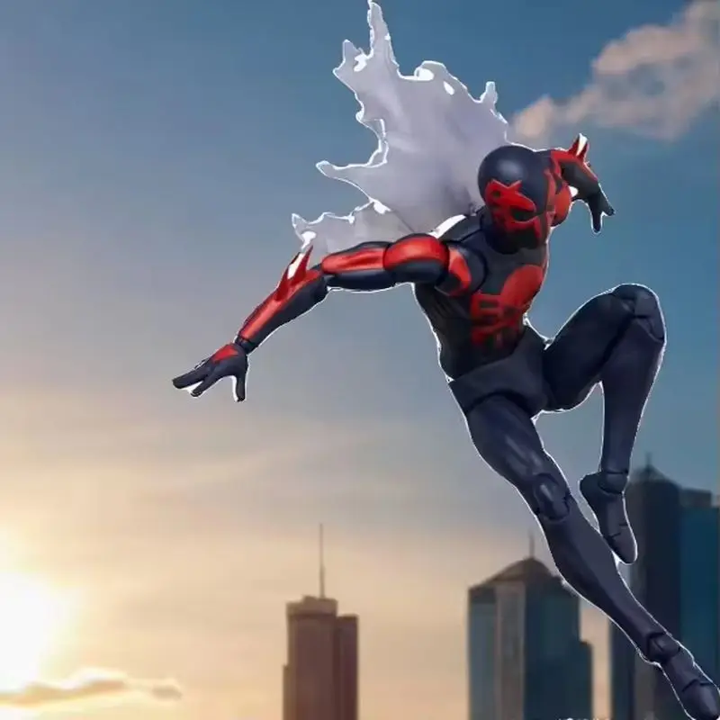 

Hot New 1/12 Comic Version Spider Man Mafex 239 Spider Man 2099 6-Inch Action Figure Model Toy Children'S Gift Collectibles