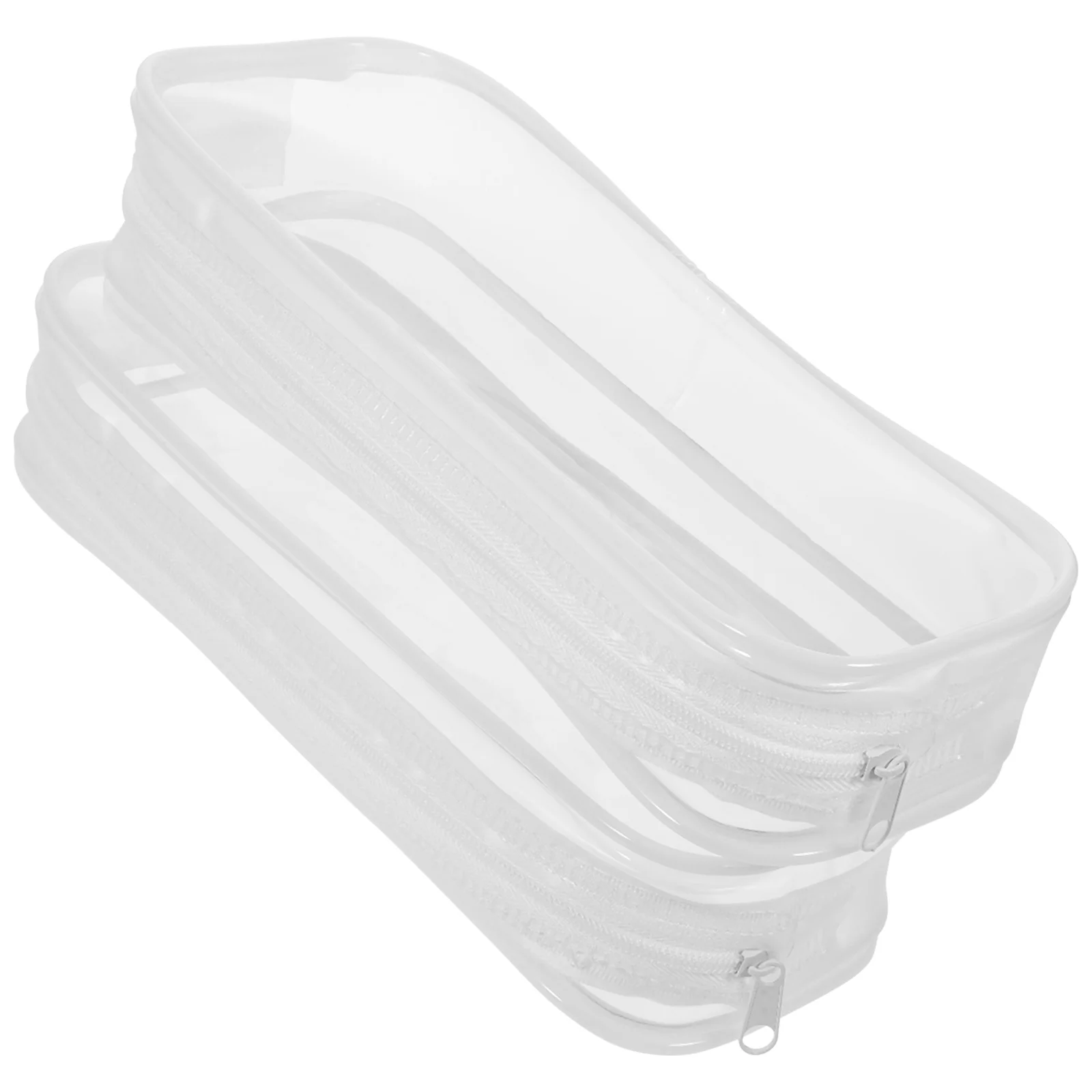 2 قطعة حقيبة أقلام ذات سعة كبيرة متعددة الوظائف منظم أقلام رصاص تخزين القرطاسية المحمولة للوازم المدرسية فرش المكياج