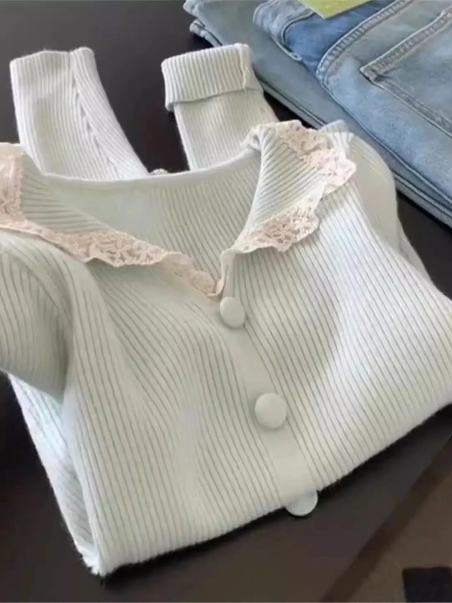 

Ele V-Ne трикотажная основа irt, женские большие размеры, повседневная внутренняя одежда, кружевная отделка, сезон весна-осень, мягкая полиэфирная ткань