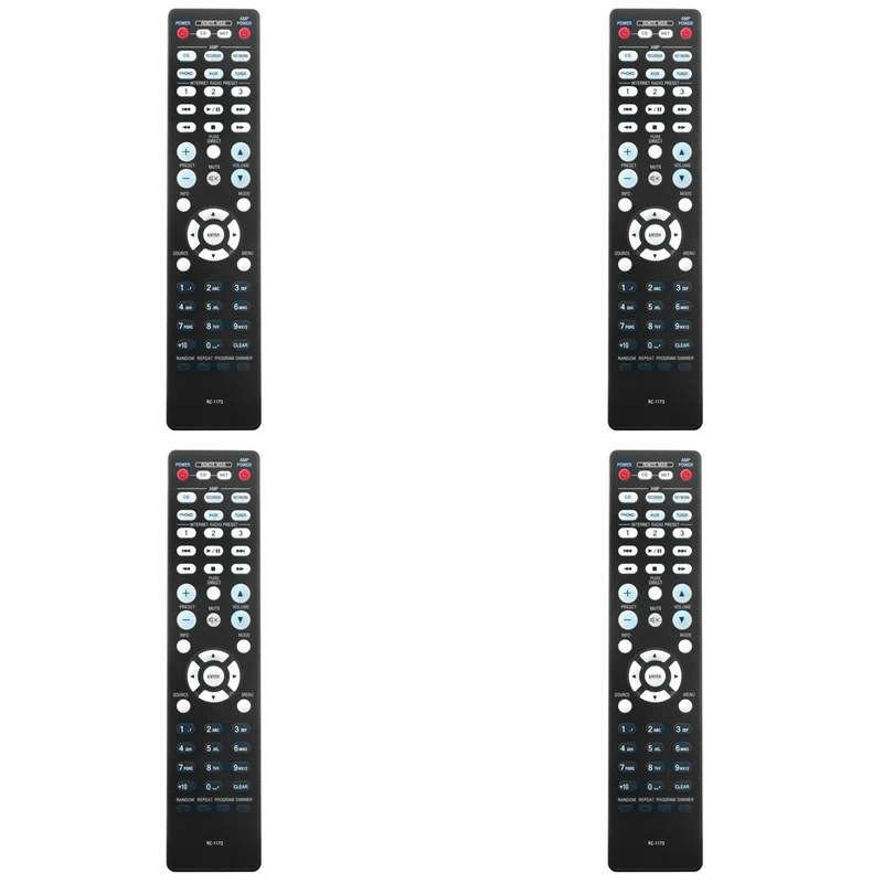 Hot Sale4x Remote Control For Denon Home Theater RC-1173 RC 1173 RC-1197 DNP-720AE DNP-730AE PMA-720 PMA-520AE PMA-720AE