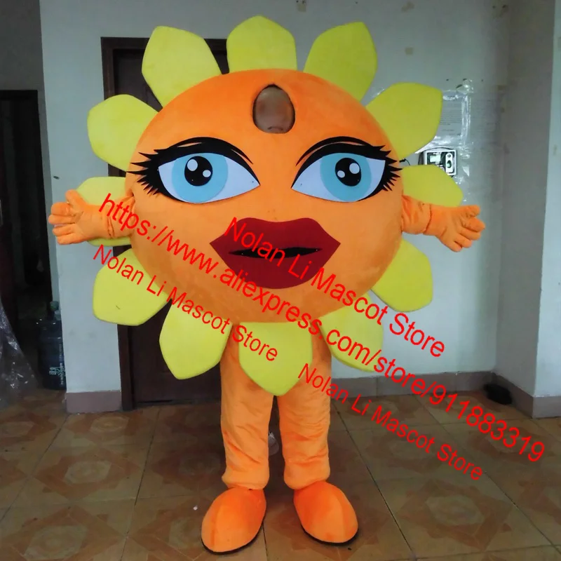 EVA Material 8 Sunflower Mascot Costume Crayon Cartoon Set Birthday Party Cosplay Adult Size Holiday Gift 968