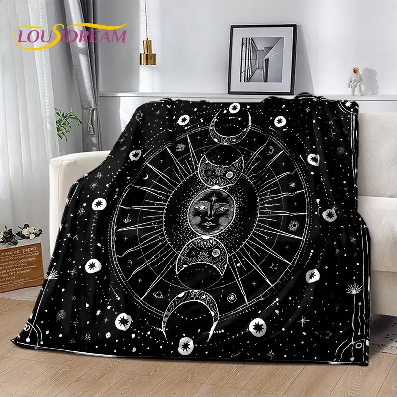 Ouija Tarot witchcraft gothic soft plush blanket, flanel blanket throw blanket cover for living room bed sofa picnic