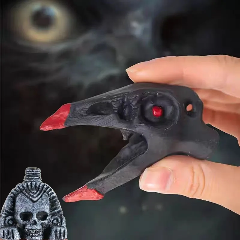 

Свисток крика ацтекского черепа: реалистичный звук ужасов, освобождение крика, новинка, розыгрыш, страшные странные звуковые игрушки, ацтекский свисток