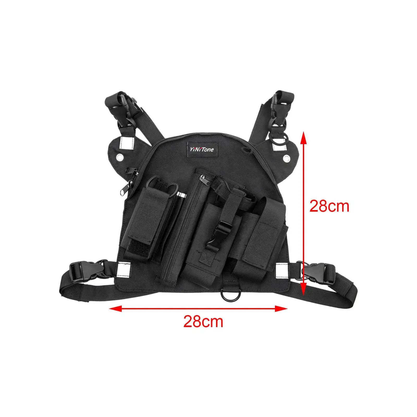 

Walkie Talkies Radio Chest Harness Radio Shoulder Holder Pocket for Hiking