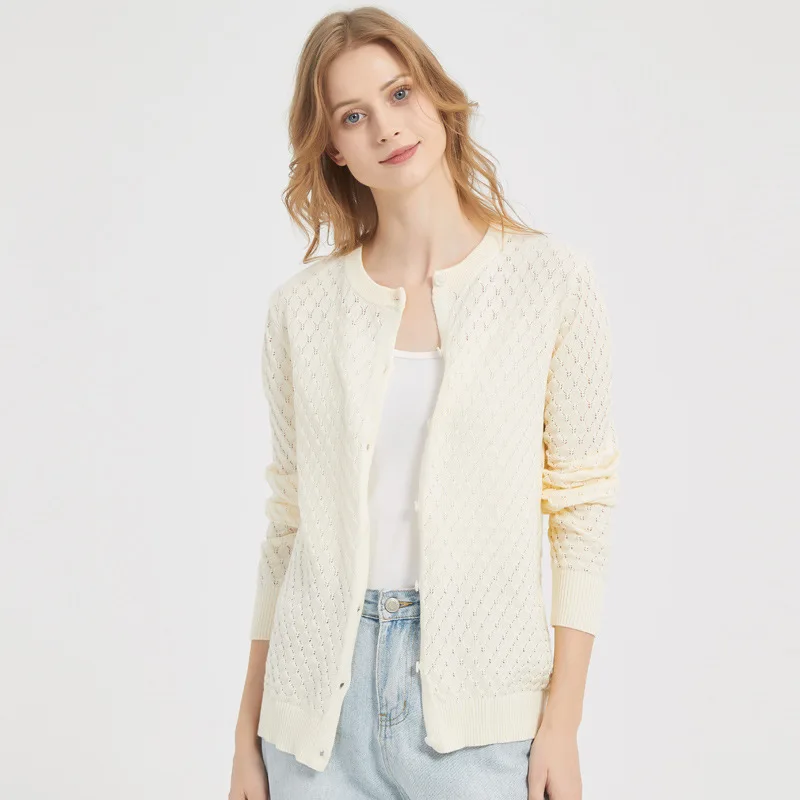 Fashion New Cardigan For Women 2025 Spring Autumn Women's Sweater Tops Short Jacket Buttons Female Knitwear Clothing