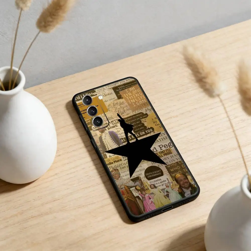 حافظة هاتف هاميلتون-موسيقية-أغاني لهاتف سامسونج S25,24,23,22,30,21,10,9,Ultra,Plus,Lite,FE,4,5G حافظة سوداء ناعمة #2