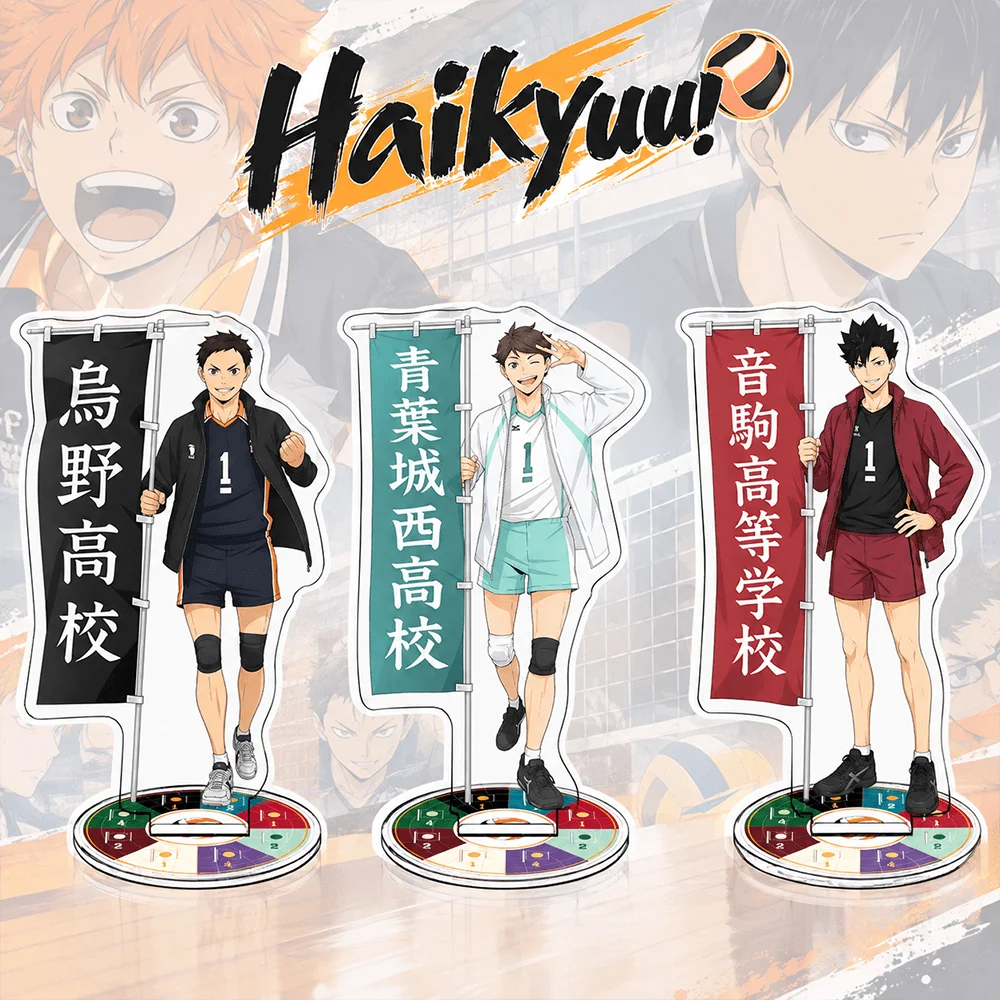 Haikyuu Sawamura Daichi 15cm Acrylic Stand Keychain Anime Figure Desk Decor Toy Model Manga Merchandise Fan Gift