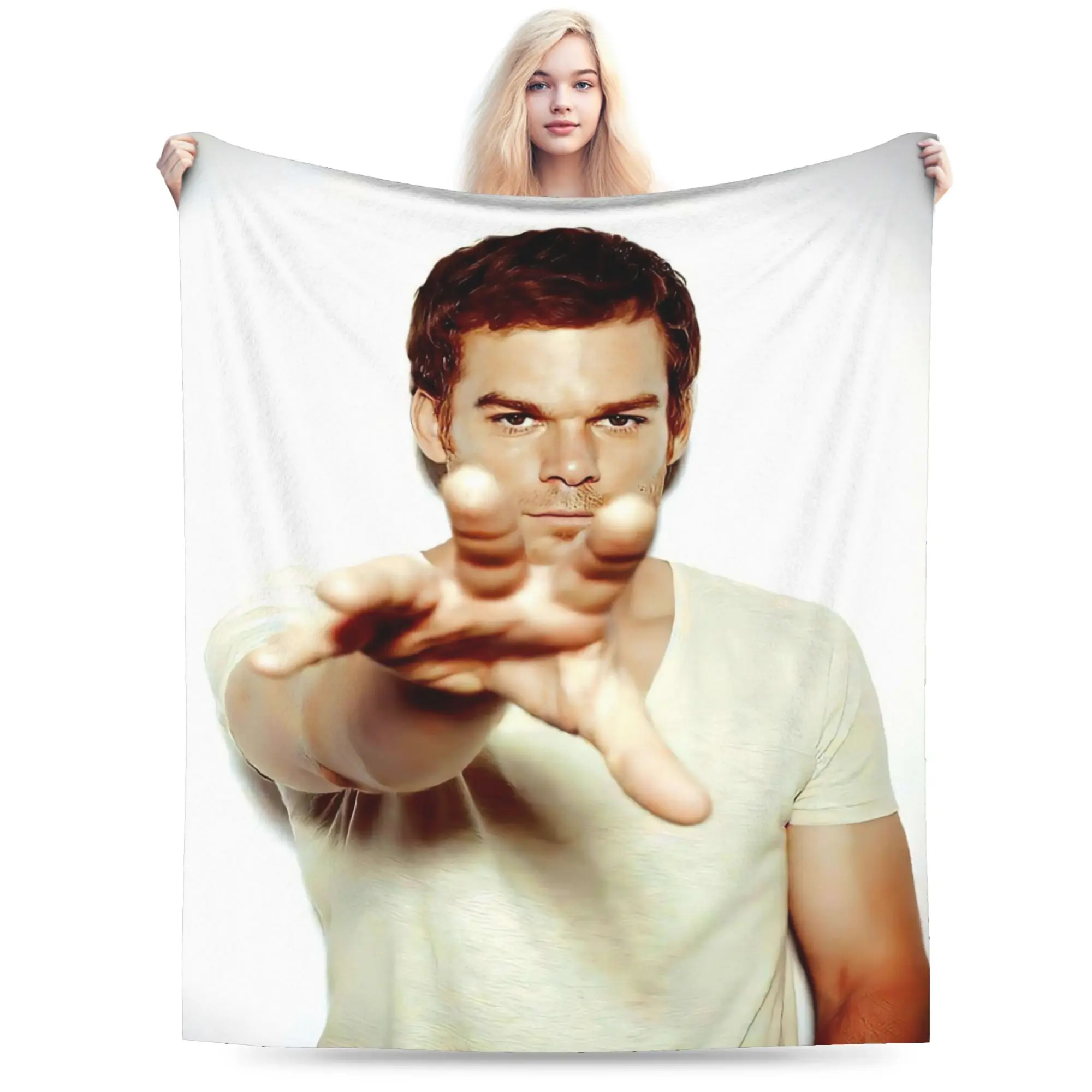 Dexter Morgan Flannel Blanket Winter  Super Soft Throw Blanket for Boy Girl Couch Chair Fashion Bedspread Sofa Bed Cover