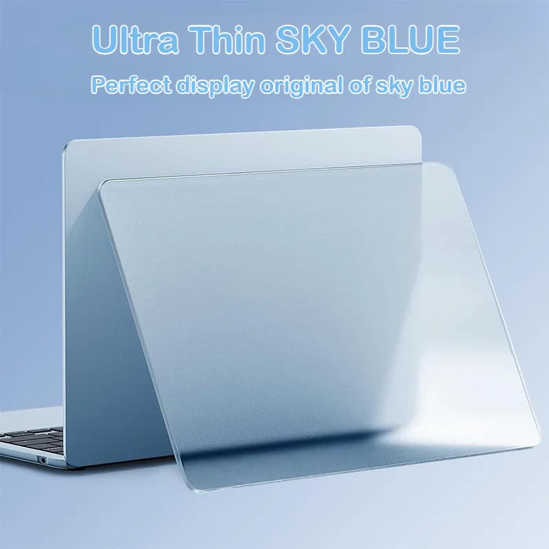 

Ультратонкий матовый небесно-голубой чехол для MacBook Air 13 дюймов (M2/M3/M4) — совместим с моделями A2681, A3240, A3113