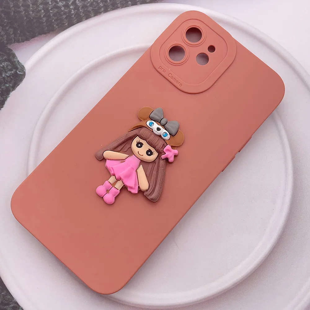 5pcs Cartoon Princess PVC Flatback Embellishment Large Girl Rubber Scrapbook DIY Hair Accessories Decoration Cabochon Crafts