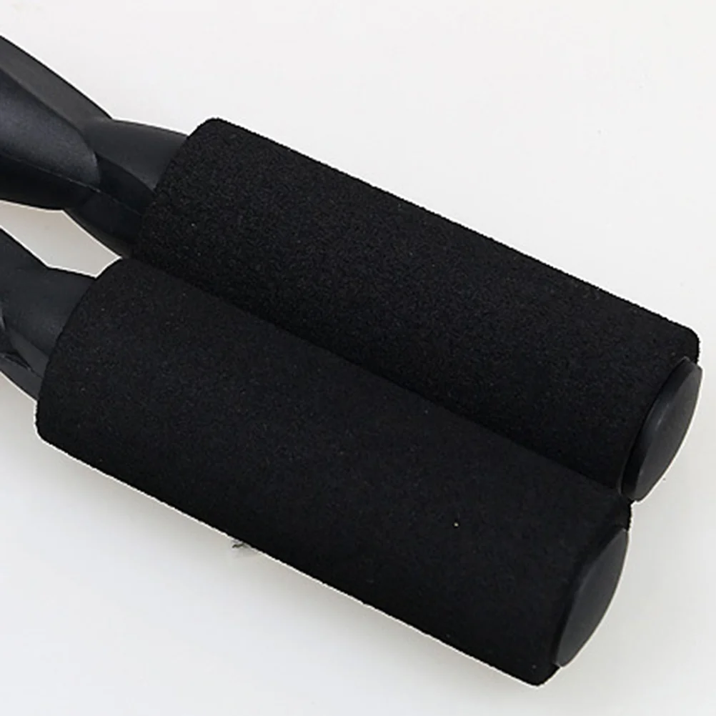 

2pcs Bearing Jump Rope Thicken Pvc Cord Anti-Slip Grip Foldable For Gym Workout Sports Exercise Men Women Black Rosy