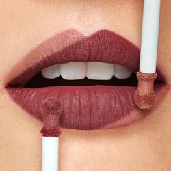 Waterproof Matte Nude Lip Gloss Brown Nude Pigment Dark Red Long Lasting Velvet Liquid Lipstick Women Makeup Lip Glaze 9 Colors