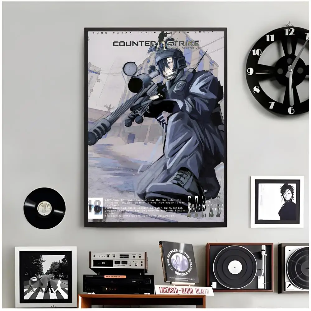 Competitive Game c‑Counter‑Strike Poster Modern Wall Art Home Decor Living Room Decorative Print Unframed
