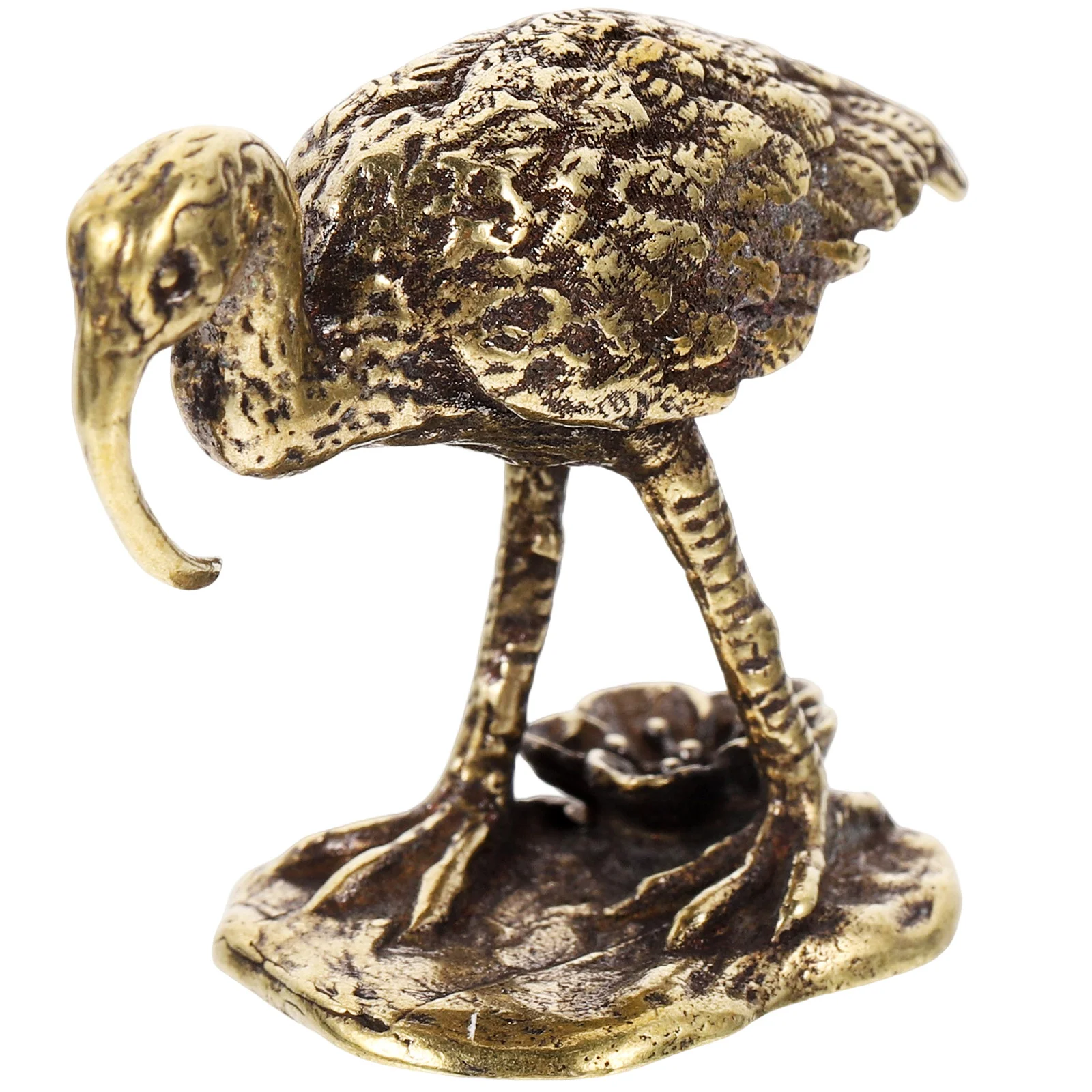 

Chinese Crane Statue Miniature Animal Ornament Chinese Crane Figure Vintage Home Decor Desktop Art Sculpture