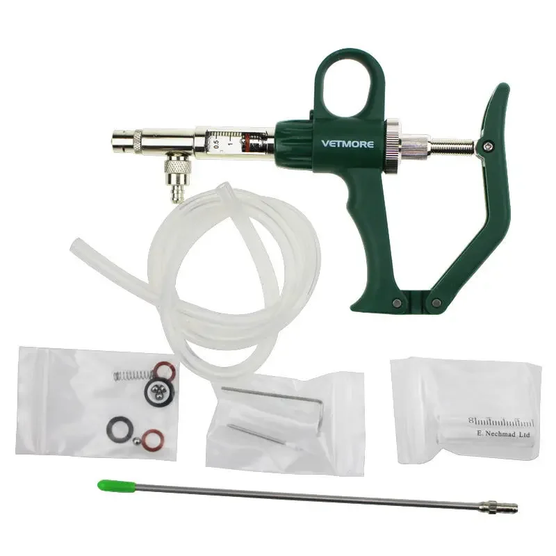 

2ML continuous injector, super labor-saving, all metal adjustable injection needle for poultry oil seedling injection