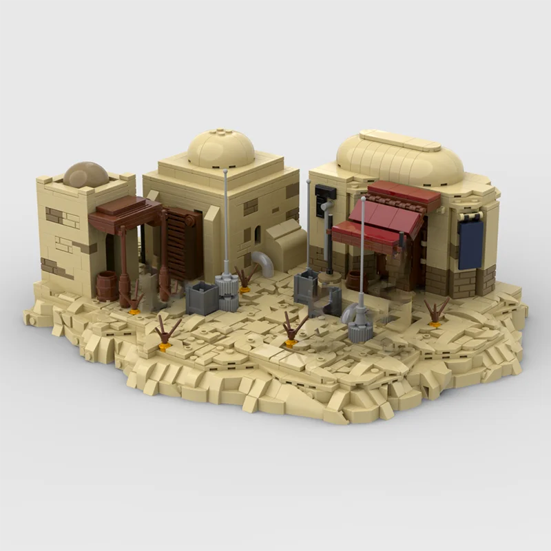 Popular Star Movie Moc Building Blocks Desert Battle Base Bricks DIY Suitable for 75354 Construction Sand Dune Toy Holiday Gifts