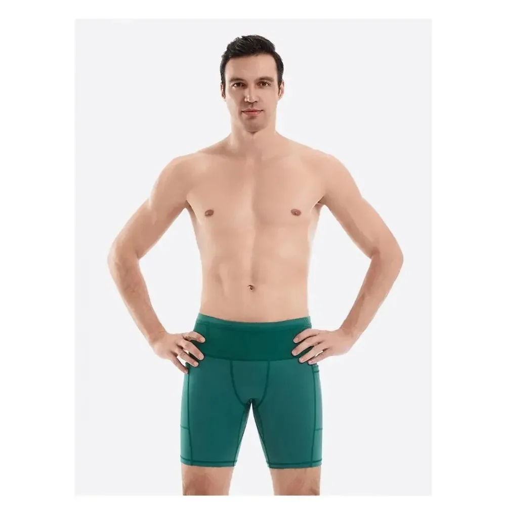 Summer New Men's 3.0 Multipocket Compression Shorts Quick Dry Marathon Running Jogging Cycling Fitness Exercise Tight Shorts