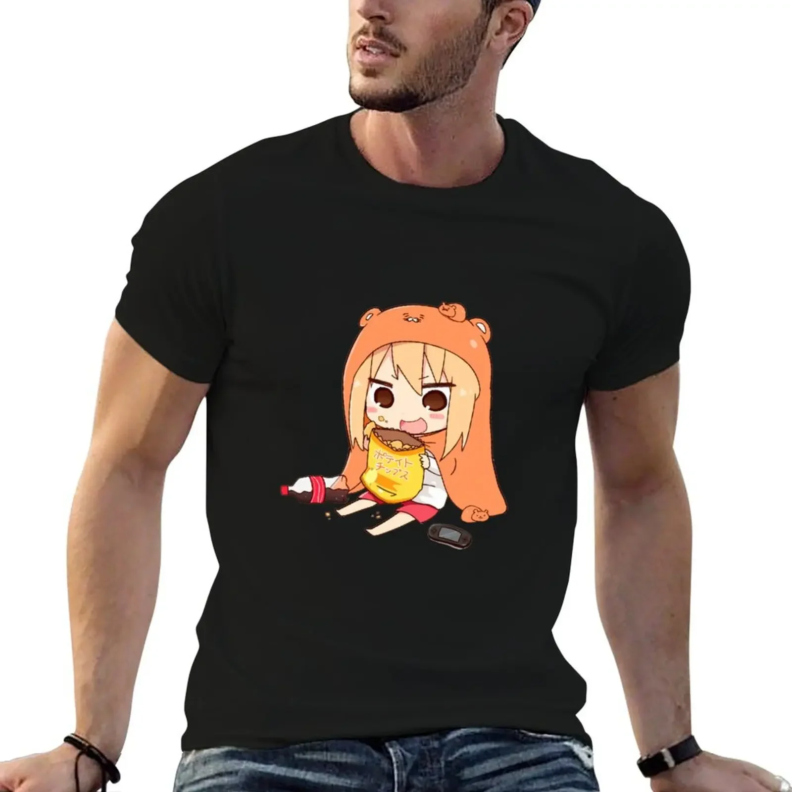 Himouto! Umaruchan T-Shirt oversized graphic tee sweat valentines boutique clothes Short sleeve tee men