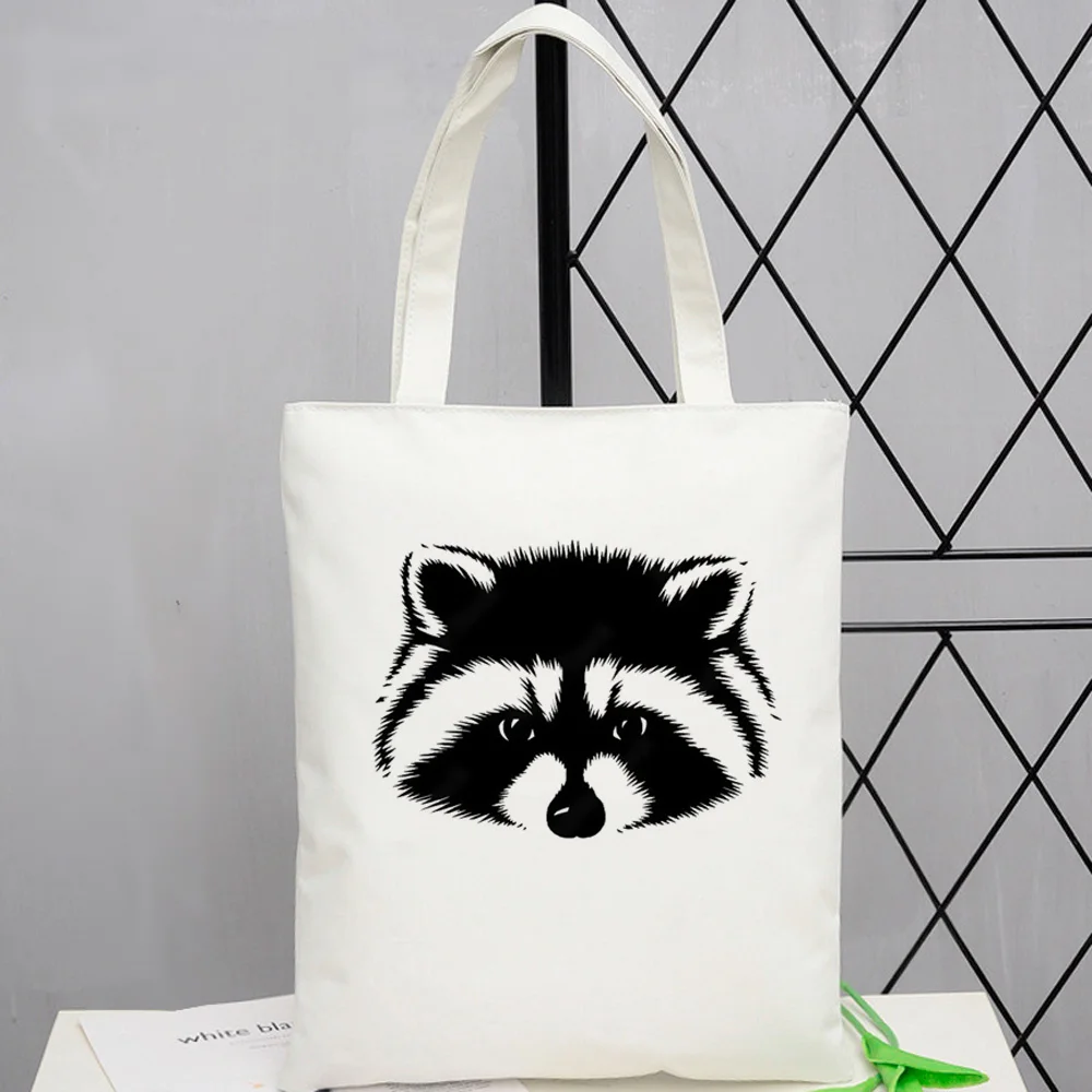 Mapache shopping bag bolsa shopping tote cotton jute bag eco bag net fabric bolsas reutilizables shoping grab