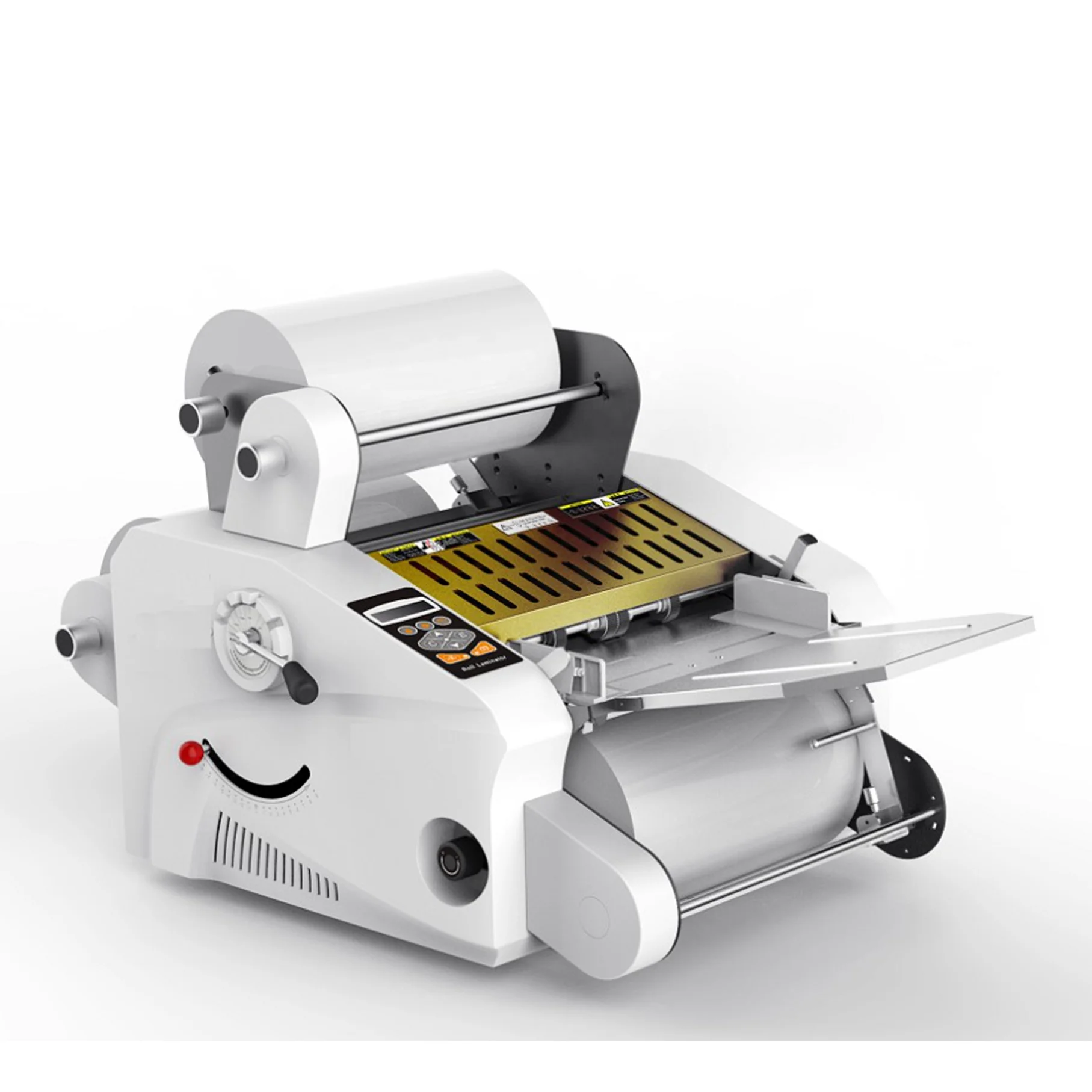 

Hot Cold Laminator 650mm Automatic Temperature Adjustable Thermal 4 Roll Lamination Machine for Office Use