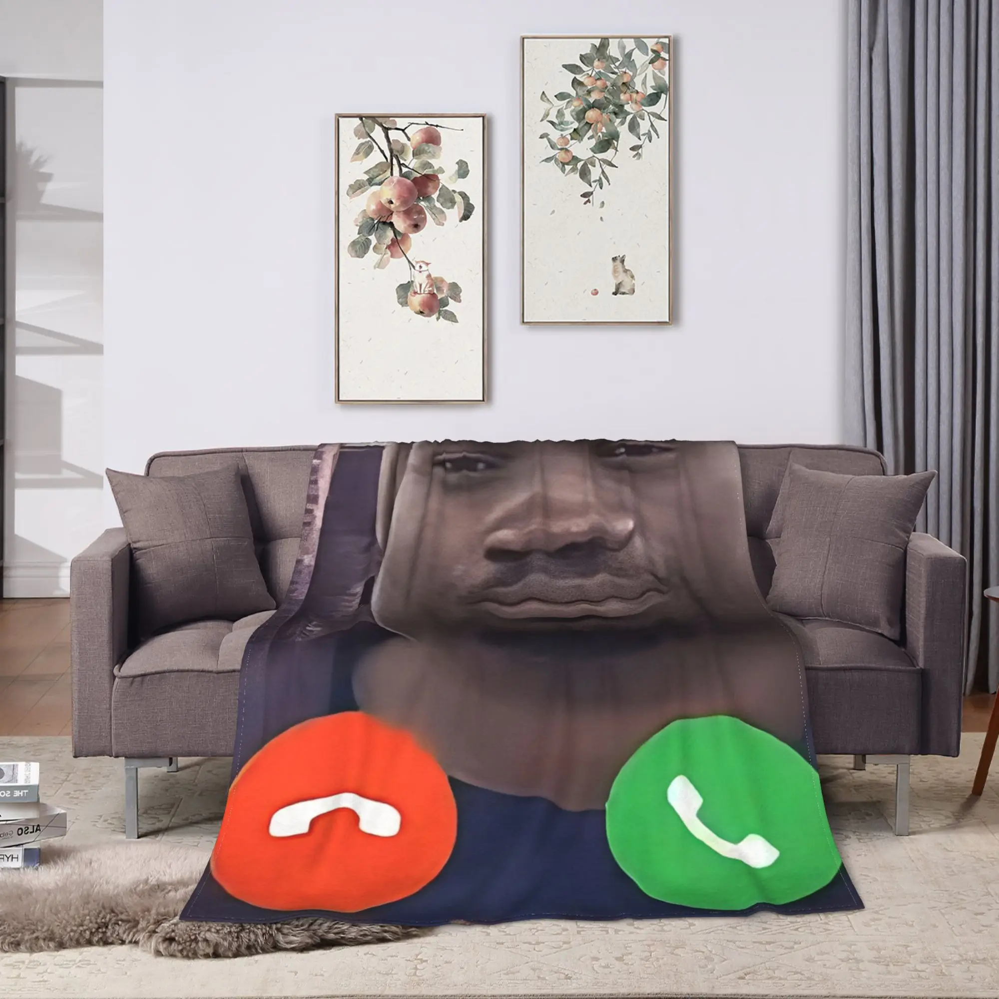 John Pork Is Calling Blankets Quality Warm Soft  Throw Blanket Winter Travel Office Home Decor Street Trend Bedspread