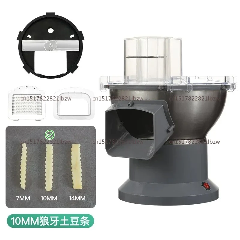 Electric Crinkle Cutter Machine Commercial Wave Potato French Fries Cutting Slicer