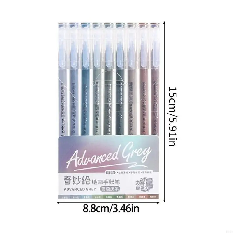 2025新しいマルチカラージェルペンカラフルな描画ペンニードルチップジャーナリリングペンジャーナリングスクラップブッキング着色のためのメモ