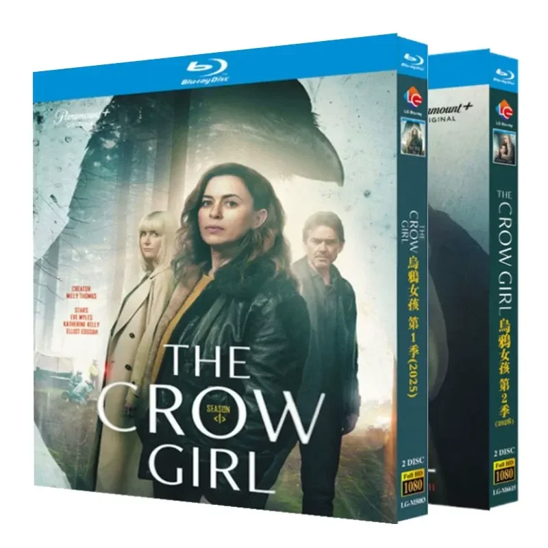 Blu-ray super high definition British drama, Raven Girl, Seasons 1-2 BD disc CD box, Chinese and English subtitles