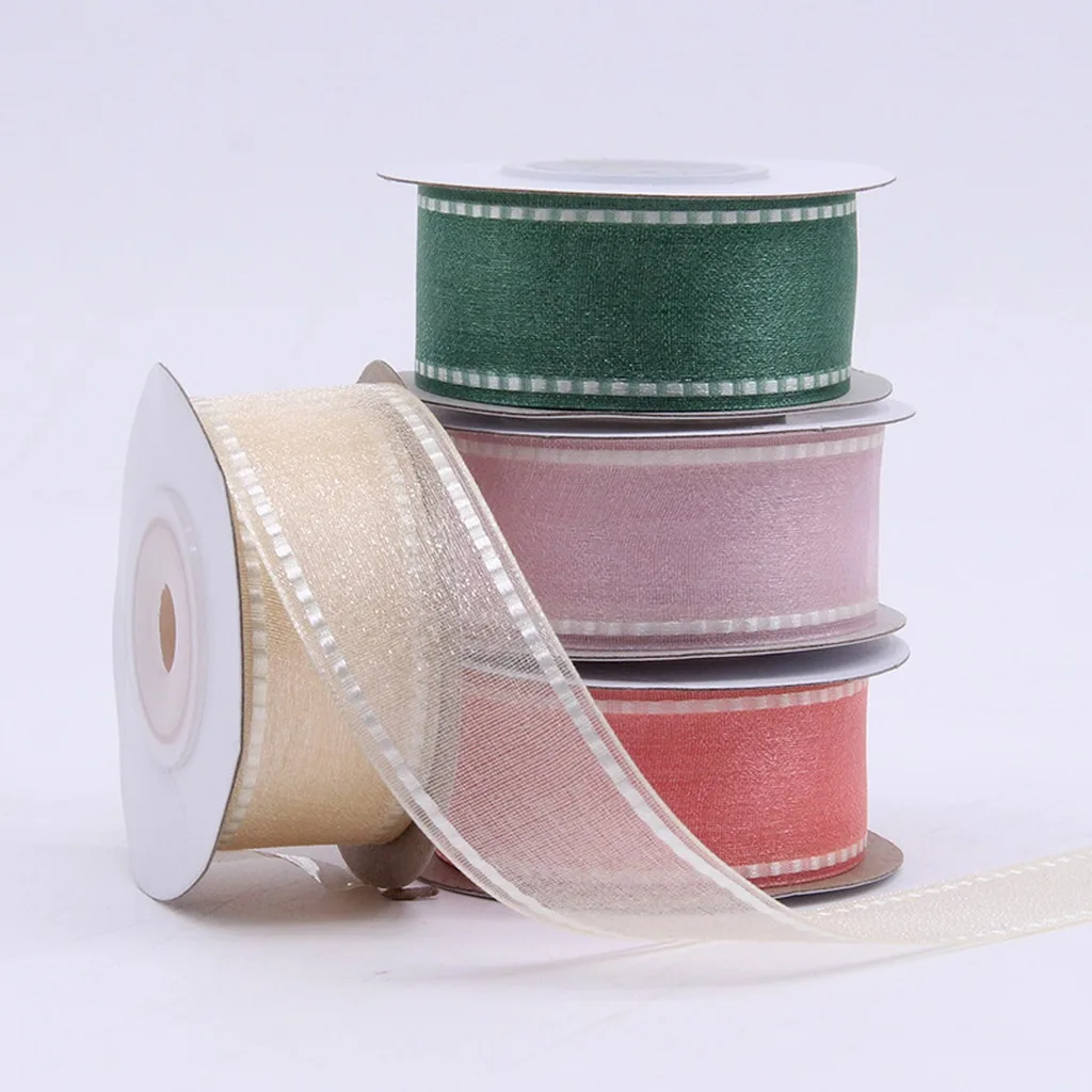 

Gift Wrapping Ribbon Sheer Decorative Organza Ribbon Organza Craft Ribbon Lightweight For Floral Bouquet Wrapping Gift Wrapping