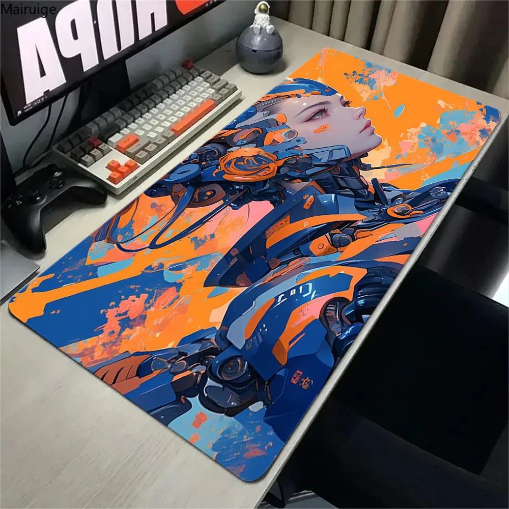 Mouse Pad PC Anime MechWarrior Project Mousead Non Slip Rubber Extended Desk Mat Laptop Gamer Cabinet HD Keyboard Rug XL XXL