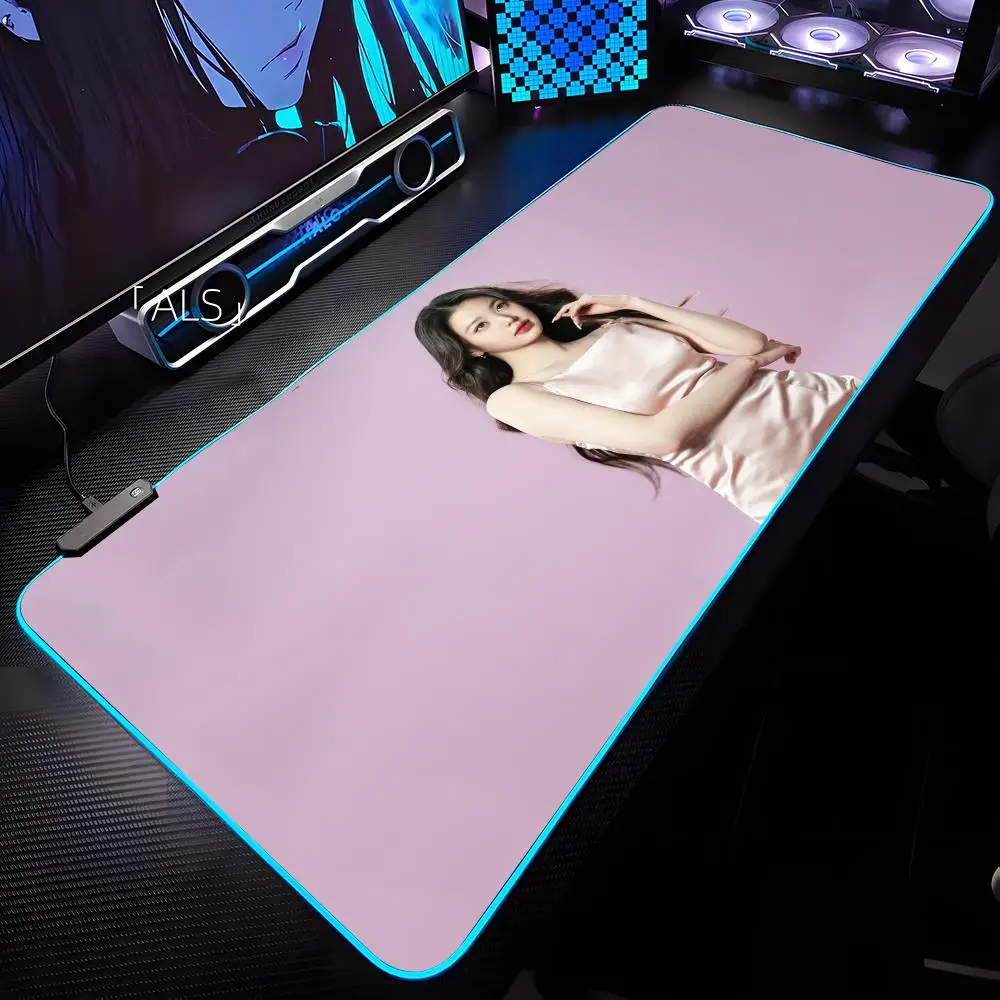 

Коврик для мыши J-Jang W-Wonyoung с RGB-подсветкой, коврик для мыши для ноутбука, коврик для мыши для ноутбука, геймерский коврик для компьютерного стола, игровые аксессуары