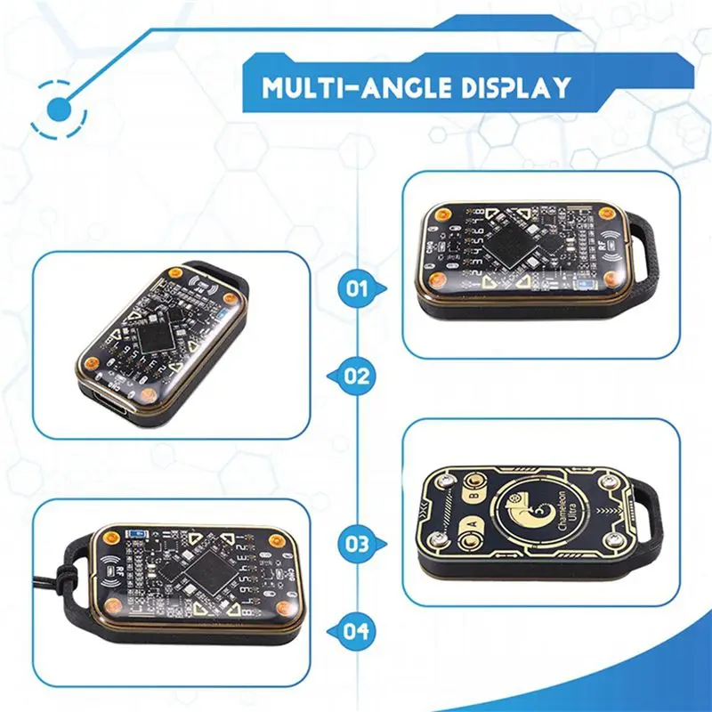 【BRILLIANT 】2X Chameleon Ultra Smart Card Emulator RFID Smart Chip Reader + 5XUID Keychain 125K 13.56M Card Decode NFC Duplicator #5