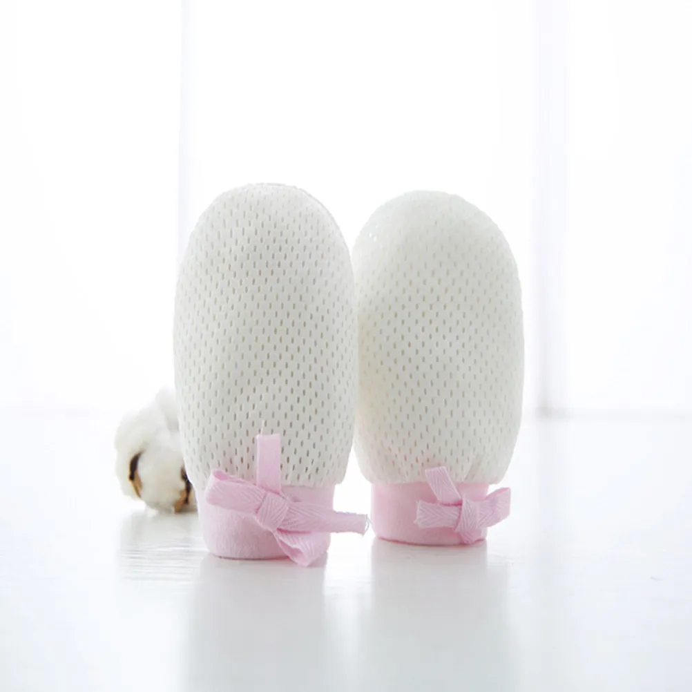 

6Pair Newborn Baby Anti Scratching Gloves Natural Cotton Breathable Soft Stretchy Hand Protectors for Infants 0-12 Months