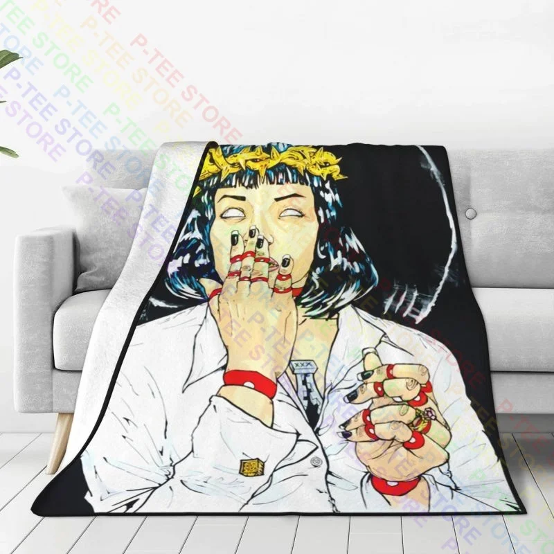 2019 New Fashion Pulp Fiction Mia Wallace Blanket Warmth Bedspread On The Sofa Sofa Dedicated Decorative Sofa