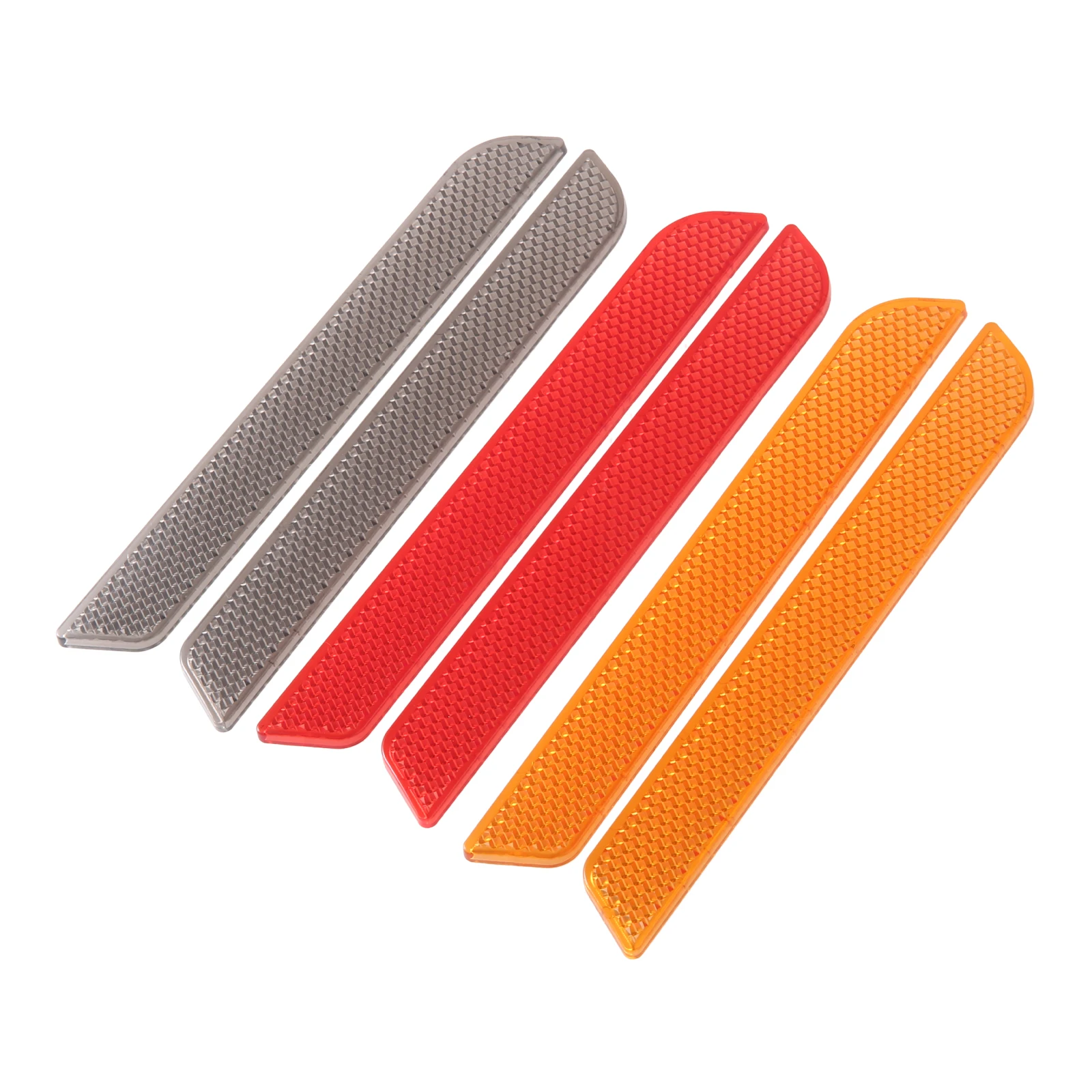 

1 пара красных/желтых светоотражающих наклеек с алмазным эффектом 15*2 см для предупреждения о безопасности, для моделей Harley Touring с жесткими кофрами, 2014 г.