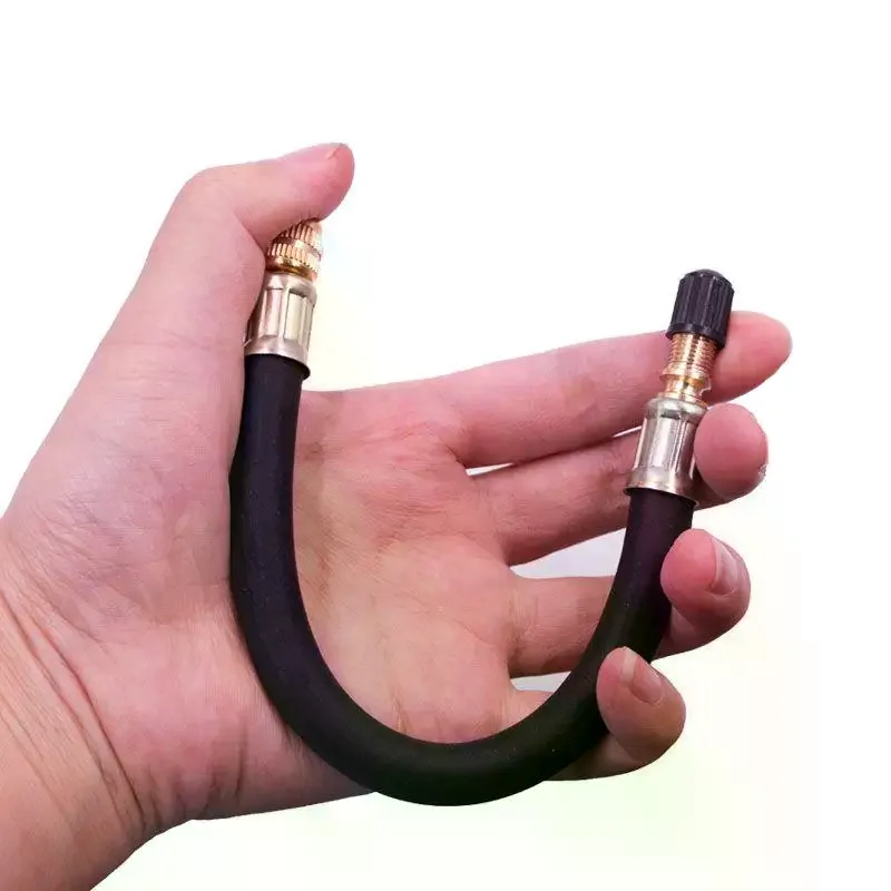 Durable Rubber Tyre Flexible Valve Extension Adapter Universal for Vehicle Bike Garage Use Quick Connect Tube
