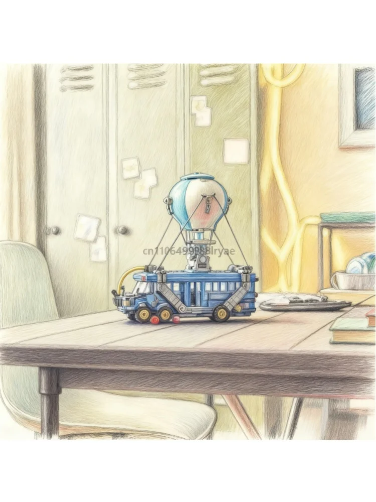 

Classic modern bus, 954 pieces, Christmas decoration bricks, children's educational toys