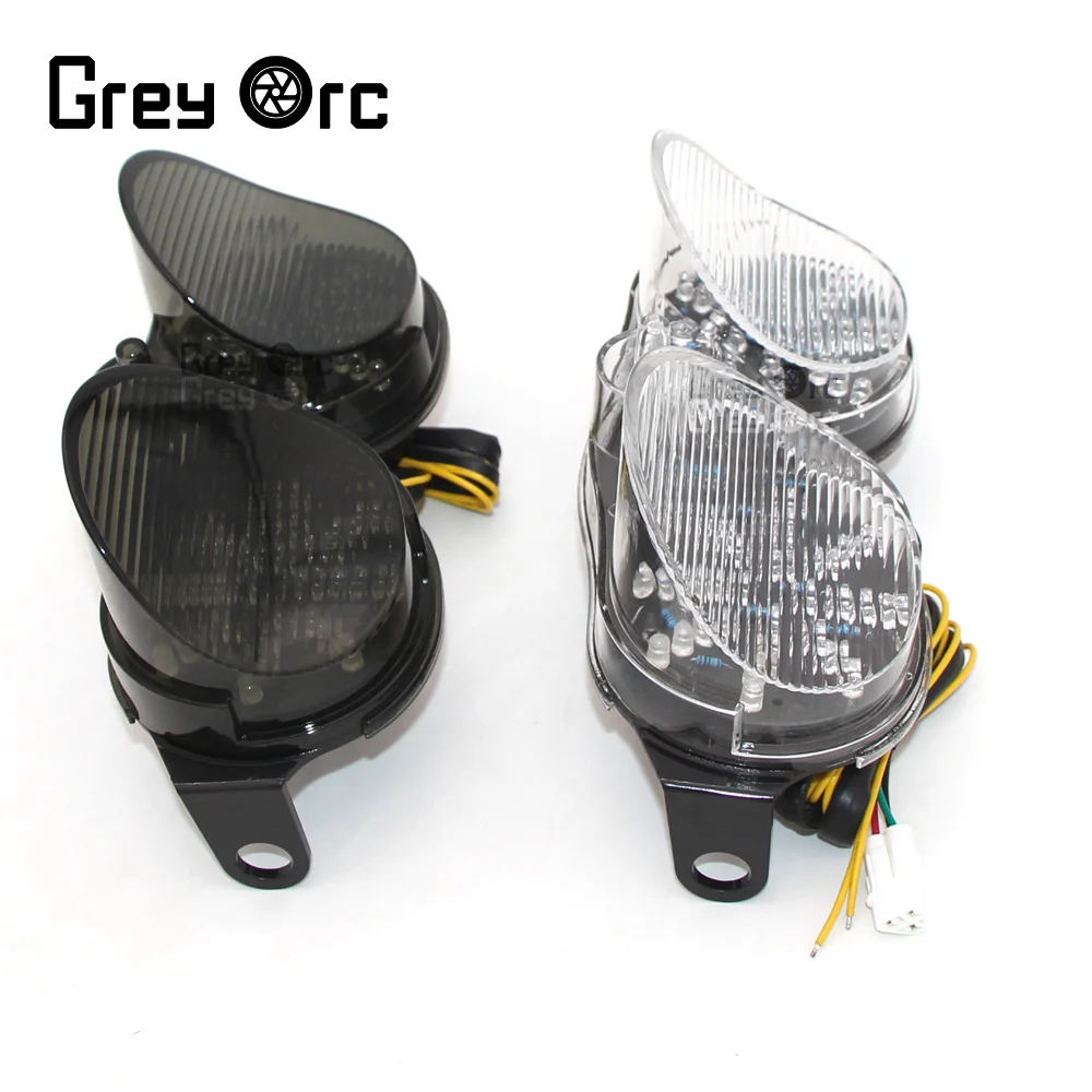 LED Tail Light Integrated Flasher lamp For Yamaha YZF R6 YZF-R6 2001 2002 Motorcycle Turn Signals Brake Lamp Taillight