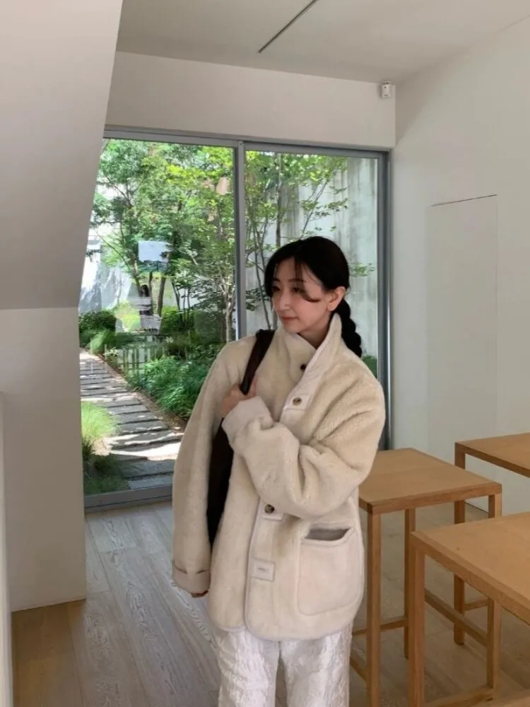 Ele Damen-Lammfell-Jet 2024, Winter-Neuankömmling, Dongda Gate Mooha, integrierter Leder- und Pelzmantel, lang, Sve-Stand-C...