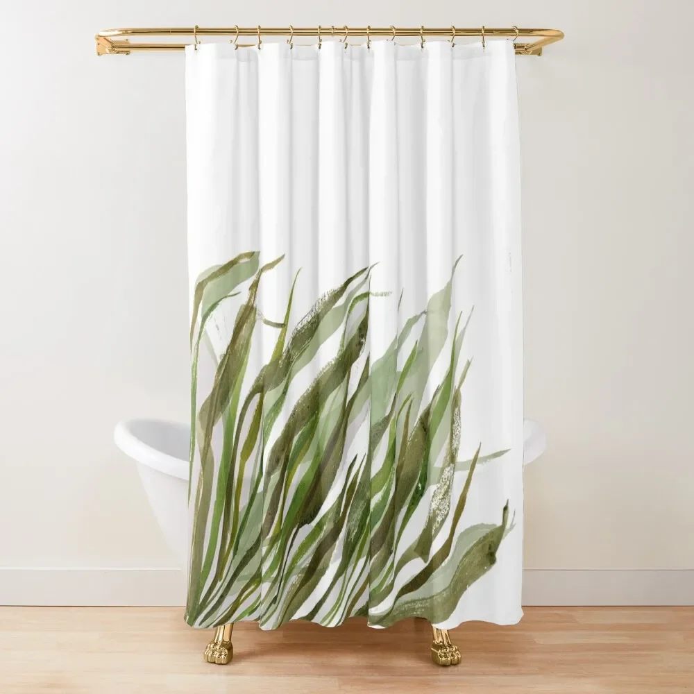 

Sea Grass Original Art Shower Curtain In The Bathroom For Bathrooms Bathroom Decor Waterproof Bath And Anti-Mold Curtain