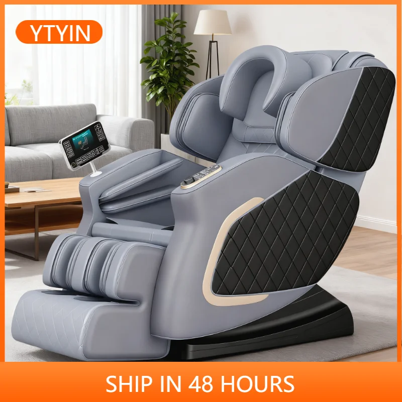 

YTYIN новая подушка безопасности для всего тела с нулевой гравитацией, портативное складное массажное кресло с горячим компрессом и ручкой, подлокотник, Делюкс, Китай