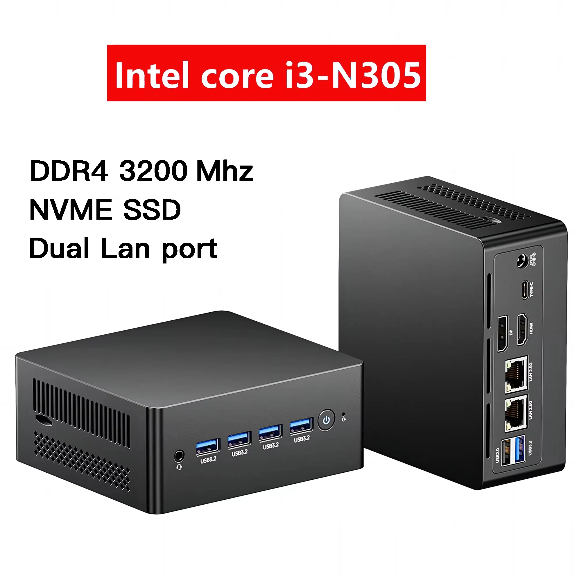 Mini PC z systemem Windows 11 i procesorem Intel i3-N305 –评测 i rekomendacja