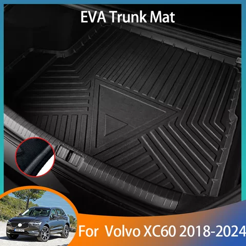 For Volvo XC60 2018 2019 2020 2021 2022 2023 2024 Accessories Car EVA Trunk Mat Floor Tray Liner Cargo Boot Carpet Waterproof