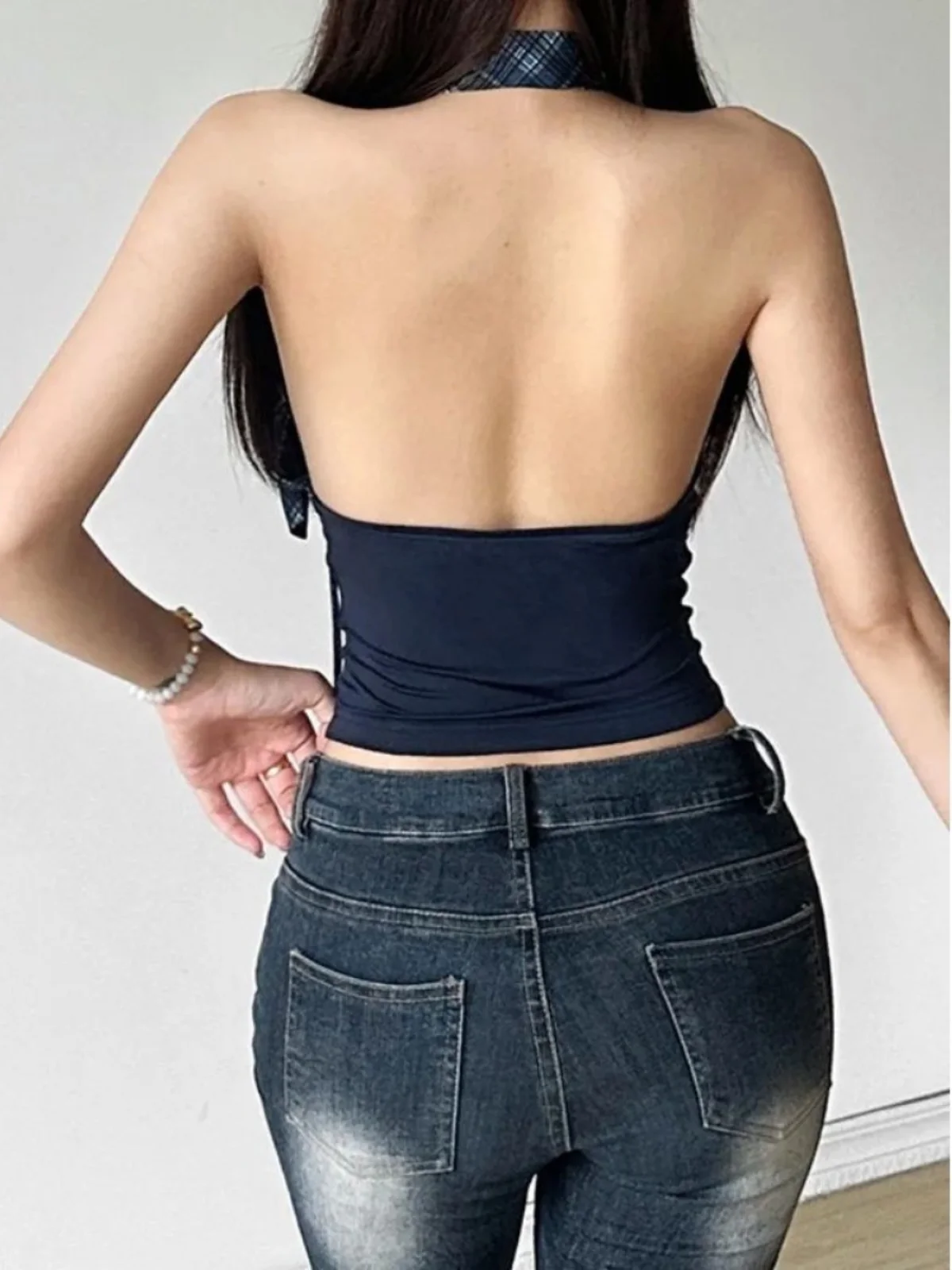 

Однотонный висящий топ Ne Bal, женский уличный жилет Bal, летняя мода, повседневный цельный комбинезон стандартного кроя