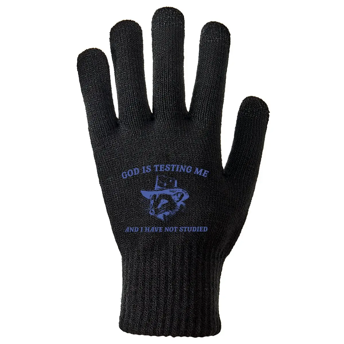 

God Test Me Humor Art Теплые противоскользящие уличные перчатки для холодной погоды