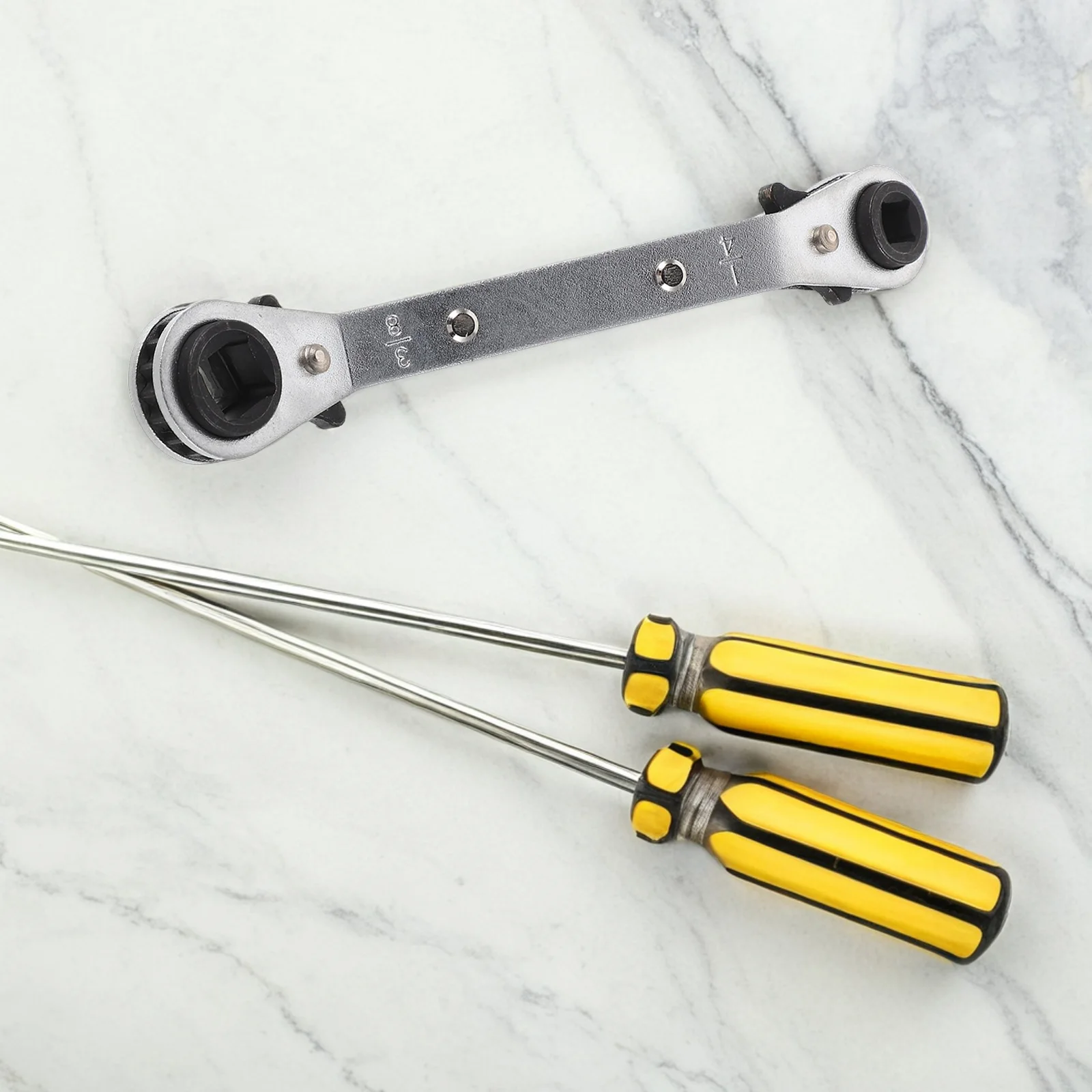 

Car Repair Tools Dual-use Ratchet Wrench Hexagonal Spanner Multifunctional Quick Socket Double-sided Lightweight Durable