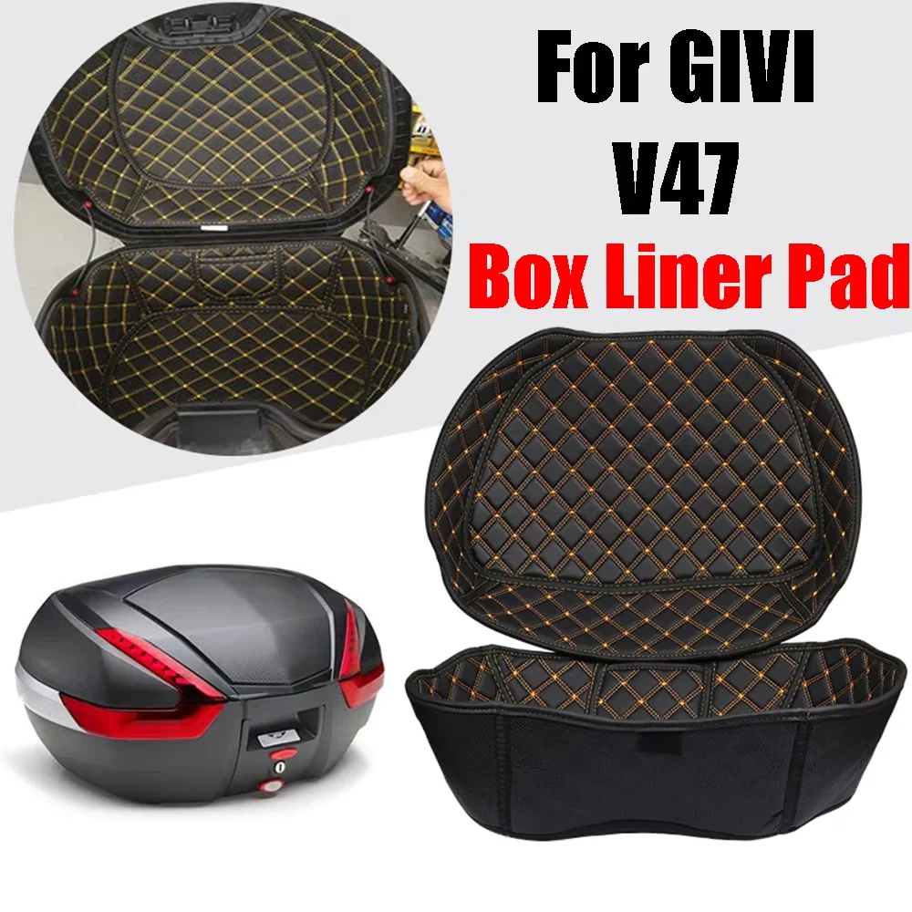 For GIVI V47 Motorcycle Accessories Tail Case Trunk Case Liner Pad Luggage Box Inner Container Lining Pad Protection Protector