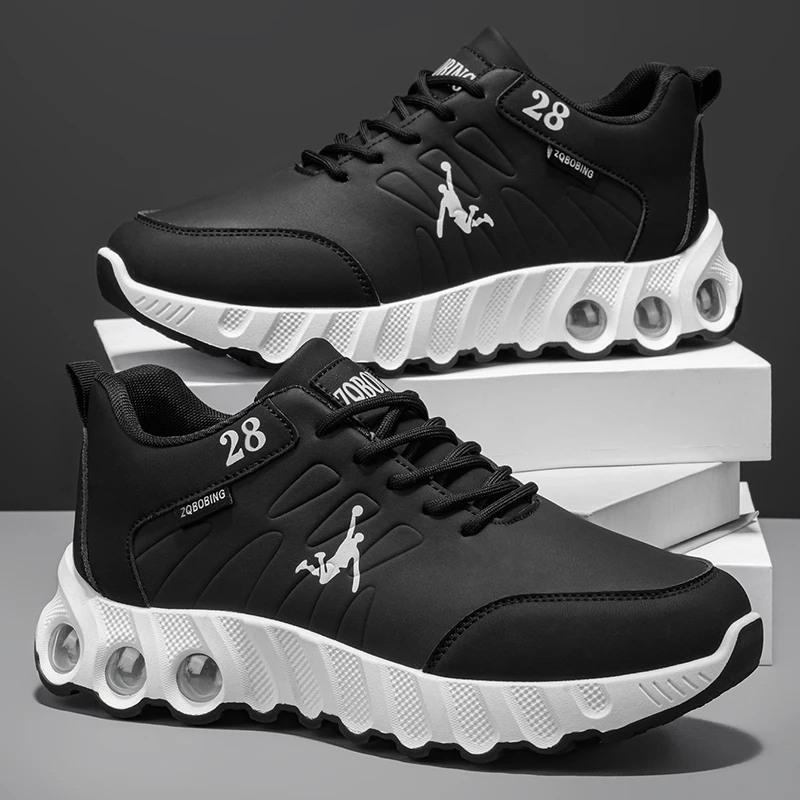 2026 Spring and Autumn Large Size Men's Shoes Thick-Soled Lightweight Casual Shoes Trendy Versatile Men's Unique Basketball Sneakers Comfortable Running Shoes