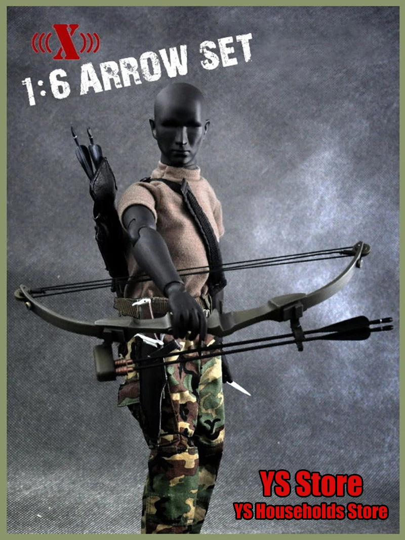 X-TOYS X006 1/6 Soldier Weapon Scene Ornament Black Arrow Set Simulation Model Toys For 12" Action Figure Diy Decoration
